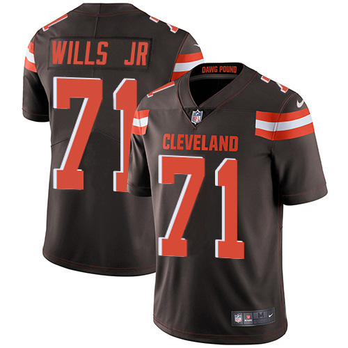 Nike Browns #71 Jedrick Wills JR Brown Team Color Youth Stitched NFL Vapor Untouchable Limited Jersey